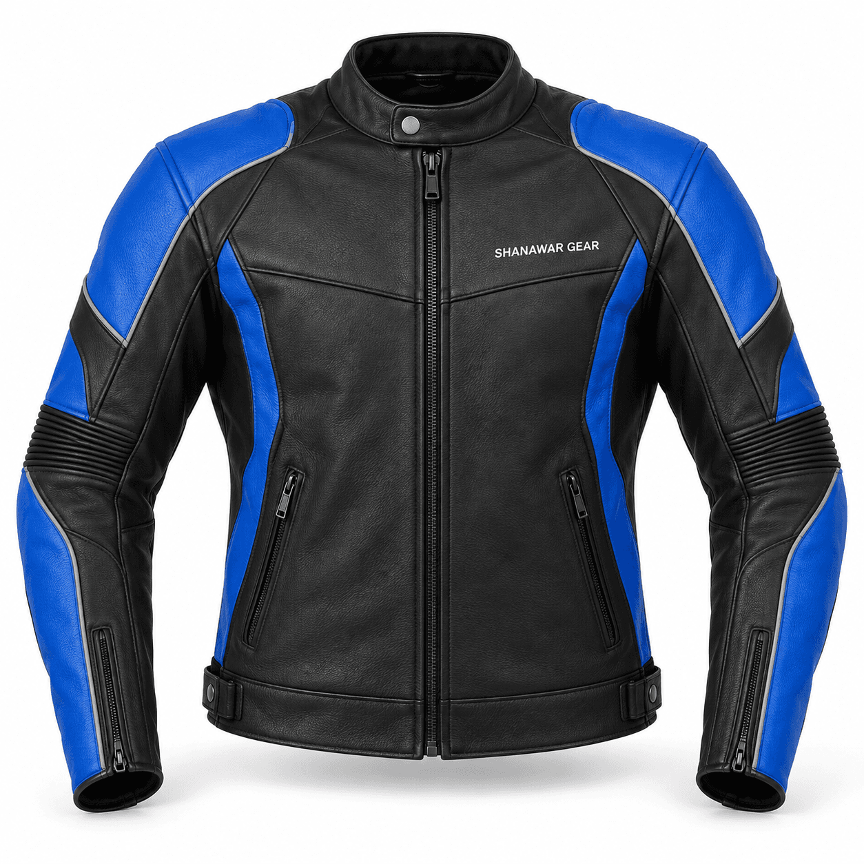 Shanawar Gear Apex Motorcycle Jacket – Black & Blue