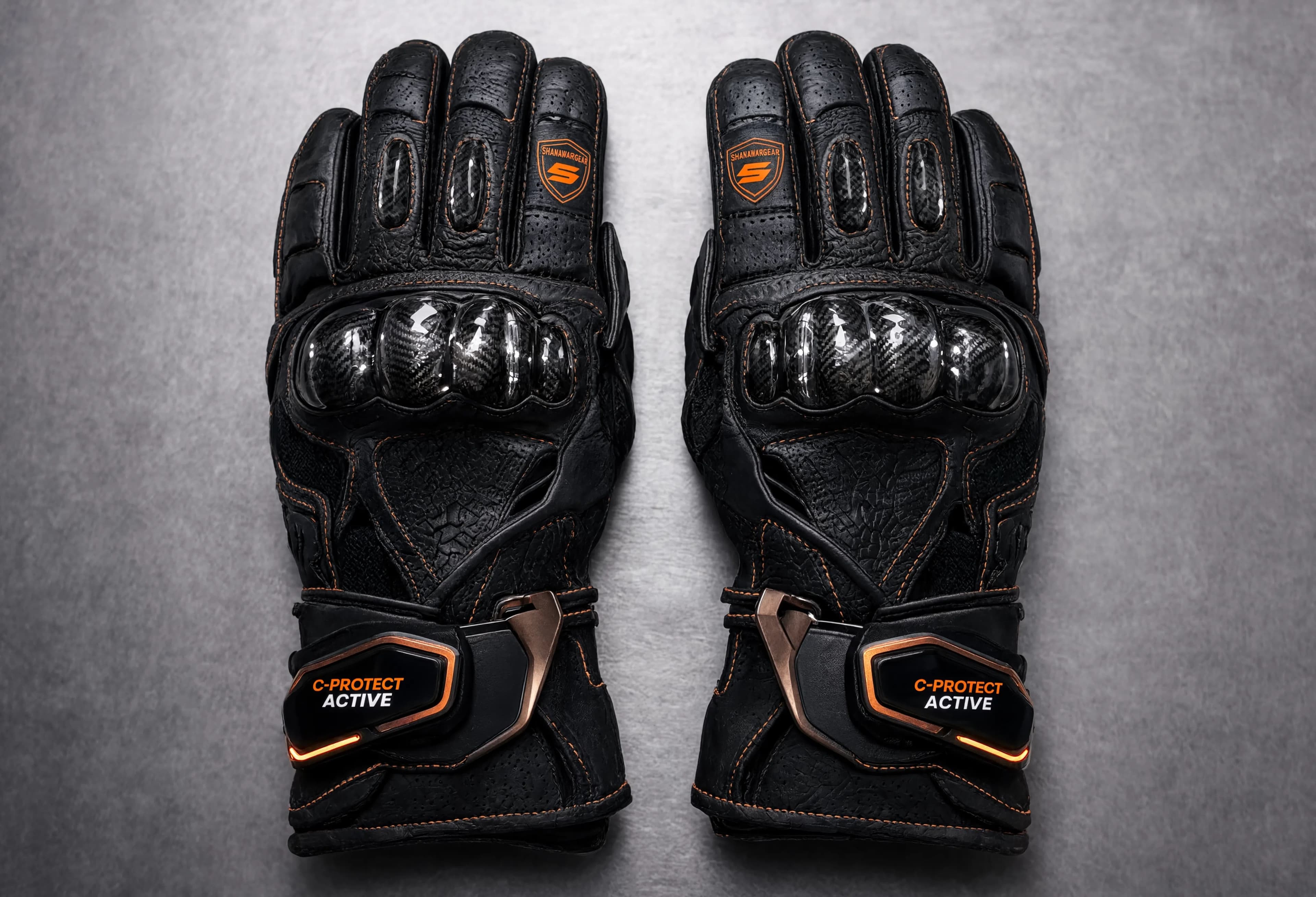 SHANAWARGEAR Carbon Gauntlet Gloves — C-Protect