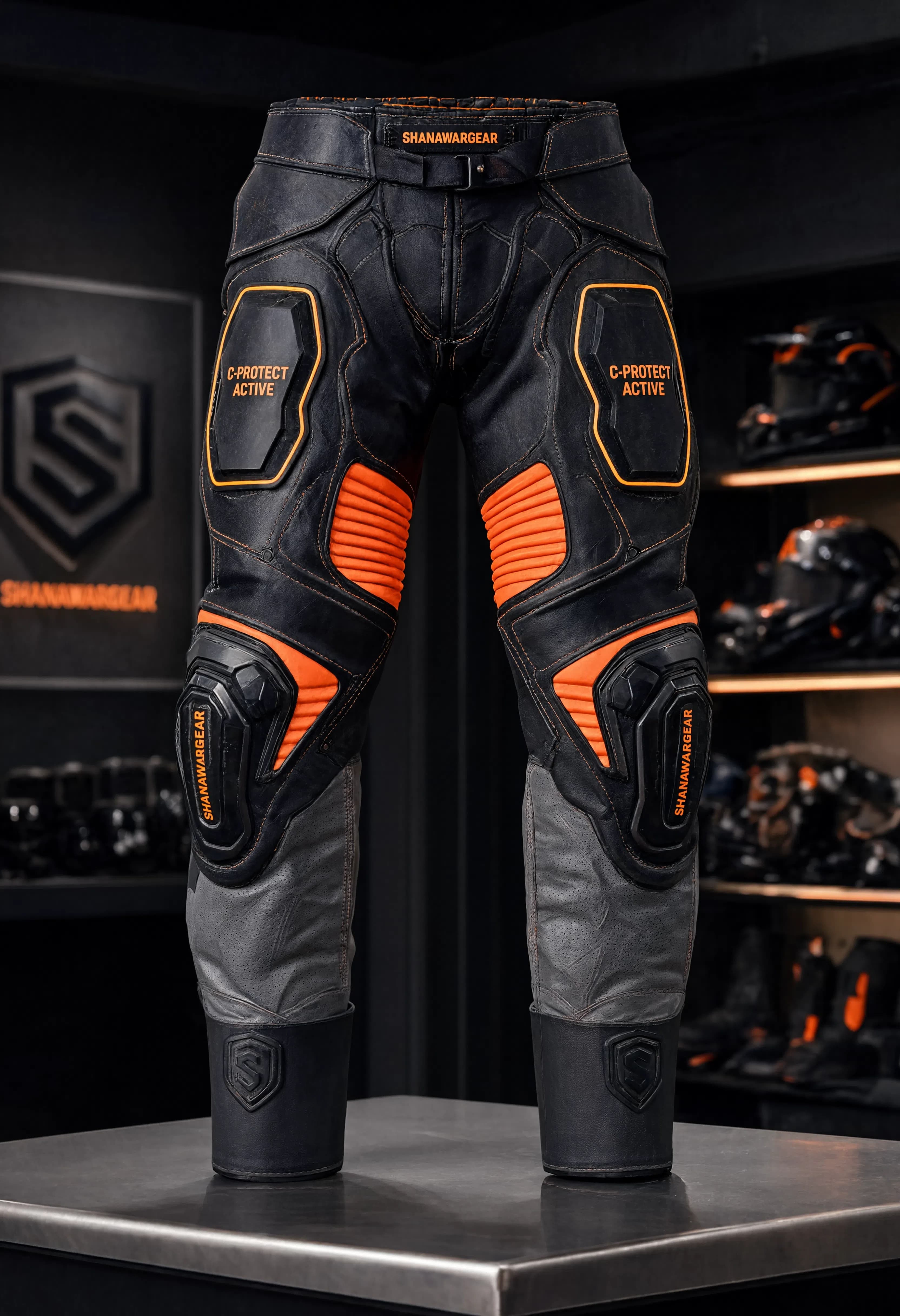 SHANAWARGEAR APEX ELITE: Leather Trousers with piplines